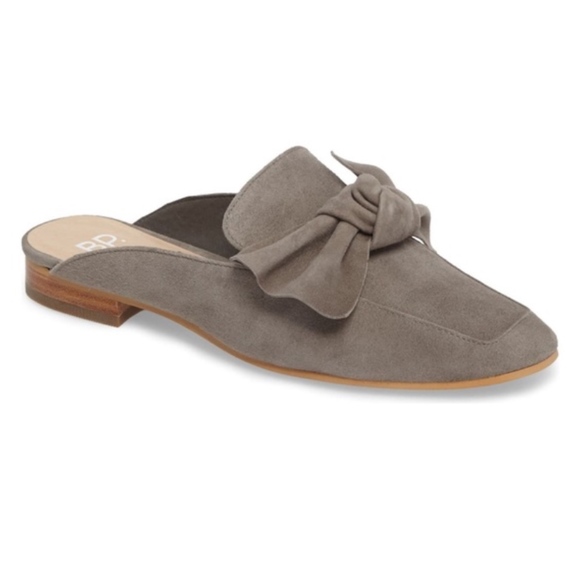 bp Shoes - BP Maddy Mule gray bow slide flats